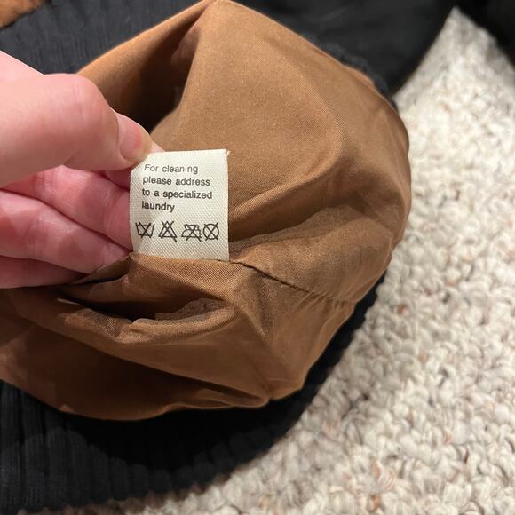 Bally of Switzerland 100% Suede Leather Colorblock Sweatshirt Sz XL Western - Picture 8 of 12